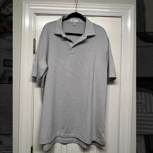 Peter Millar Blue Striped Polo